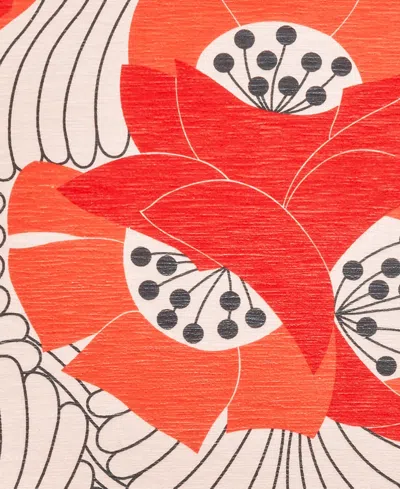 Dash And Albert Rugs By Annie Selke Japanese Poppy Machine Washable Da2177 2'6''x8' Runner Area Rug In Multi