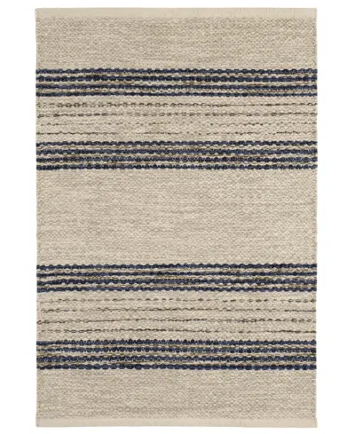 Dash And Albert Rugs By Annie Selke Cielo Stripe Da2205 2'6''x8' Runner Area Rug In Blue