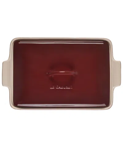 Le Creuset Heritage Stoneware Covered Rectangular Baking Dish, 12" X 9" In Brown
