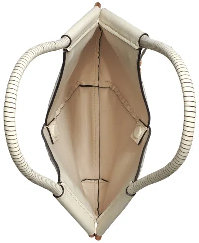 Donna Karan Baldwin Woven Grommet Shoulder Bag In Brown