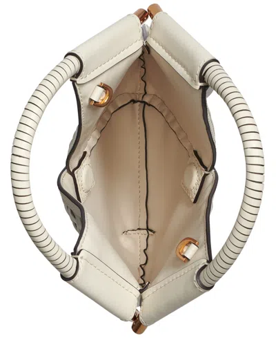 Donna Karan Baldwin Woven Grommet Crossbody Bag In Brown