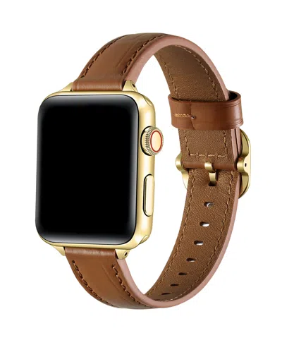 Posh Tech Carmen Skinny Croc Leather Band For Apple Watch