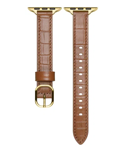Posh Tech Carmen Skinny Croc Leather Band For Apple Watch
