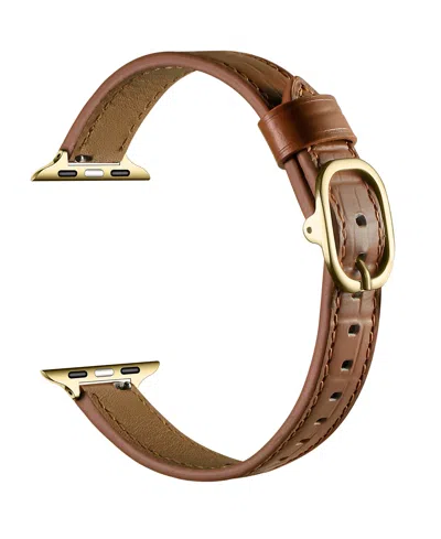 Posh Tech Carmen Skinny Croc Leather Band For Apple Watch