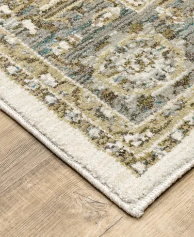 Oriental Weavers Andorra 9537p 2'3"x8' Runner Area Rug In White