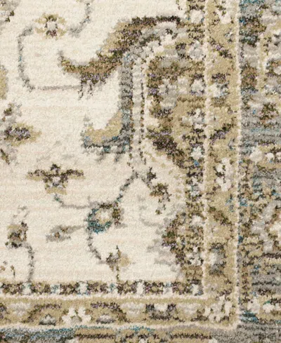 Oriental Weavers Andorra 9537p 2'3"x8' Runner Area Rug In White