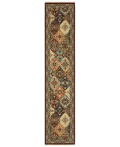Oriental Weavers Lilihan 50x 2'6"x12' Runner Area Rug In Red