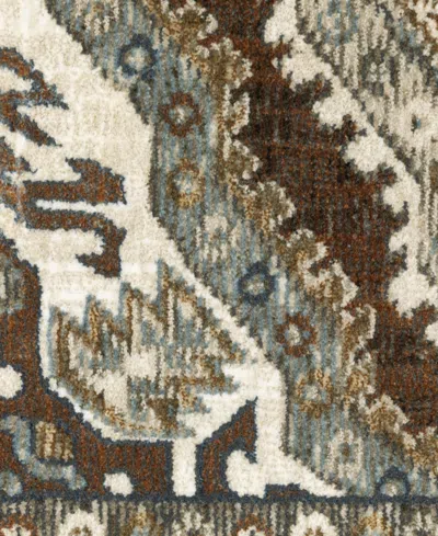 Oriental Weavers Ellington Ell03 2'3"x7'6" Runner Area Rug In Brown