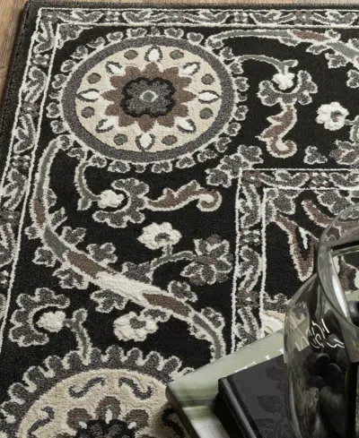 Oriental Weavers Raylan Ray 05 5'3"x7'6" Area Rug In Black