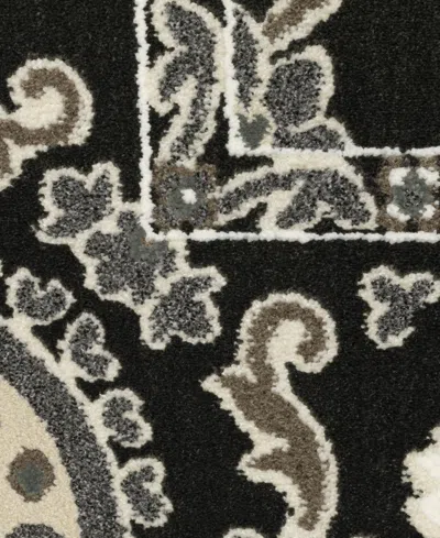 Oriental Weavers Raylan Ray 05 5'3"x7'6" Area Rug In Black