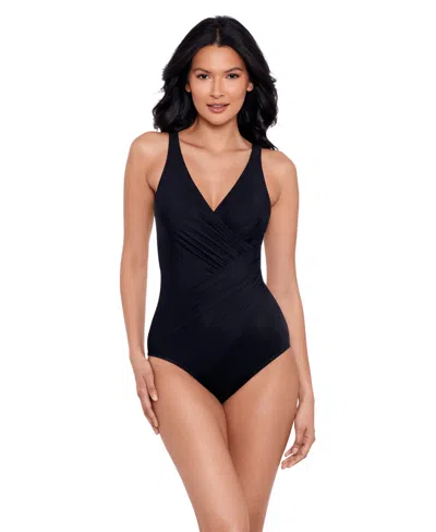 Miraclesuit Women's Oceanus Ddd Tummy Control One-piece Swimsuit In Blue