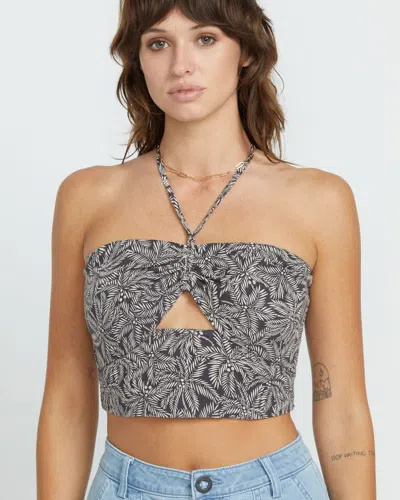 Volcom Women's Be My Frond Top In Gray