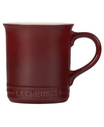 Le Creuset 14 Ounce Enameled Signature Stoneware Coffee Mug In Brown