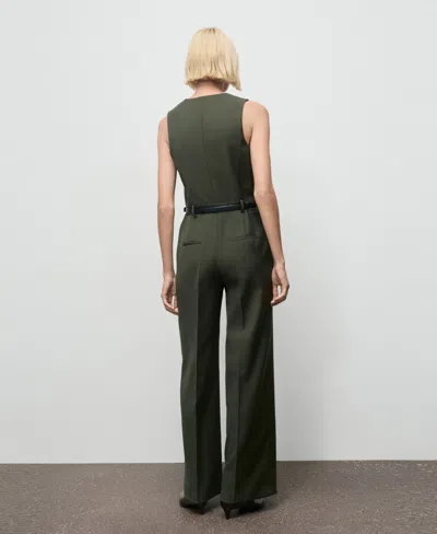 Mango Women's Suit-style Jumpsuit In Green