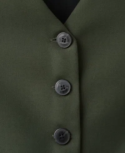 Mango Women's Suit-style Jumpsuit In Green