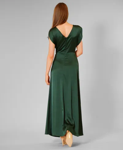 Julia Jordan Women's Boat Neck Gown In Green