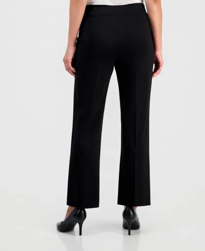 Jones New York Petite Serenity Pull-on Wide-leg Knit Pants In Black