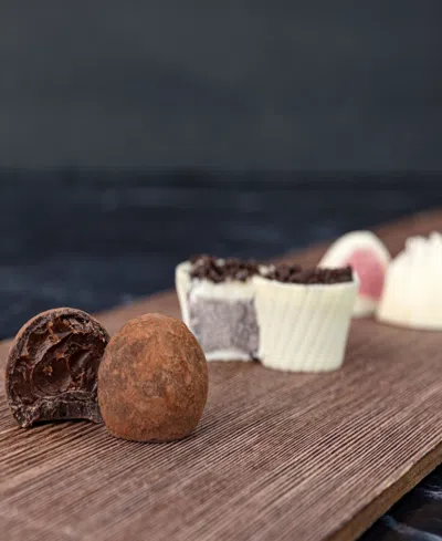 Astor Chocolate Holiday Grand Elite Truffle Cup Gift Box, 38-pc. In Transparent