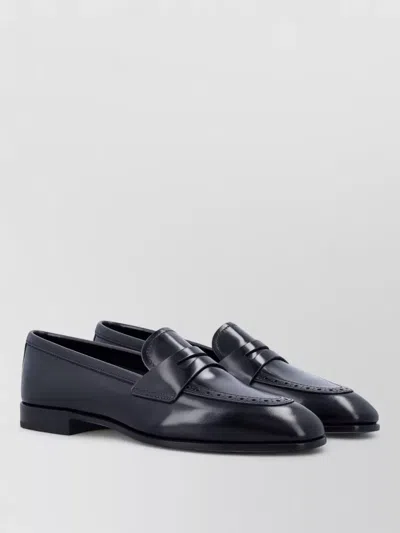 Church's Penny Strap Leather Loafer Round Toe In Black