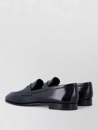 Church's Penny Strap Leather Loafer Round Toe In Black