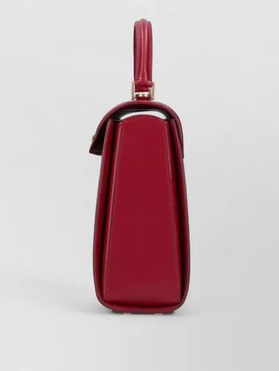 Anya Hindmarch Gold Tone Hardware Structured Shoulder Bag In Red