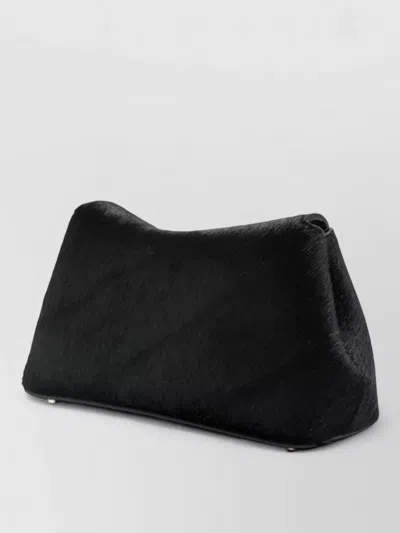 Totême Mini Clutch Bag Curved Silhouette In Black