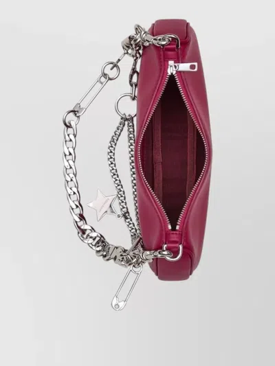 Marc Jacobs Leather Shoulder Bag Top Handle Chain In Pink