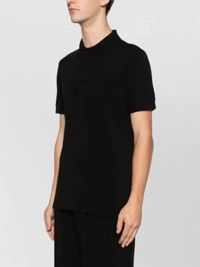 Tom Ford Mens Black Short-sleeve Lyocell-cotton Piquet Polo Shirt In Black