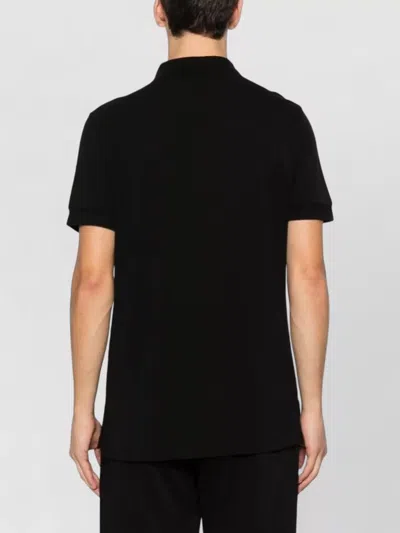 Tom Ford Mens Black Short-sleeve Lyocell-cotton Piquet Polo Shirt In Black