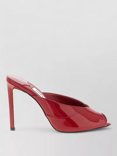 Jimmy Choo Brigitte 100mm Patent Leather Mule Pumps In Red