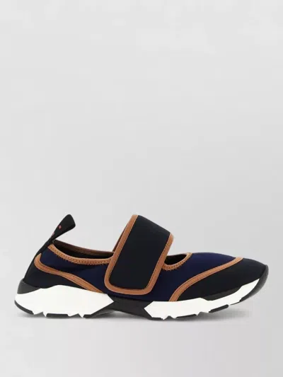 Marni Mary Jane Sneakers Contrast Trim Pull Tab In Multi