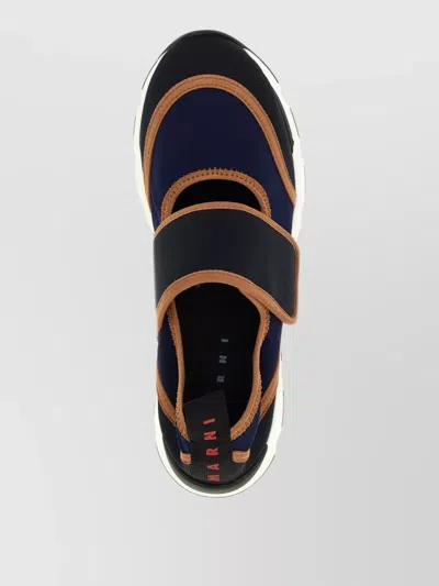 Marni Mary Jane Sneakers Contrast Trim Pull Tab In Multi