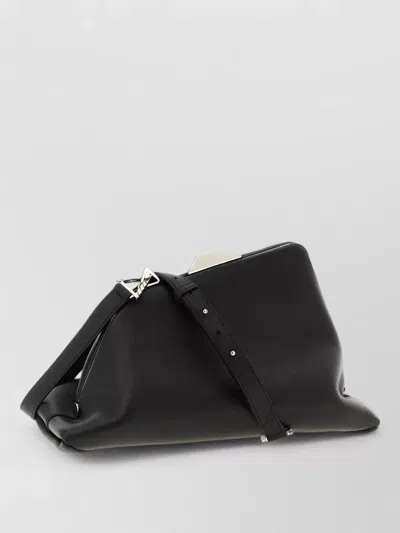 Attico Day Off Shoulder Bag Adjustable Strap Hardware In Black