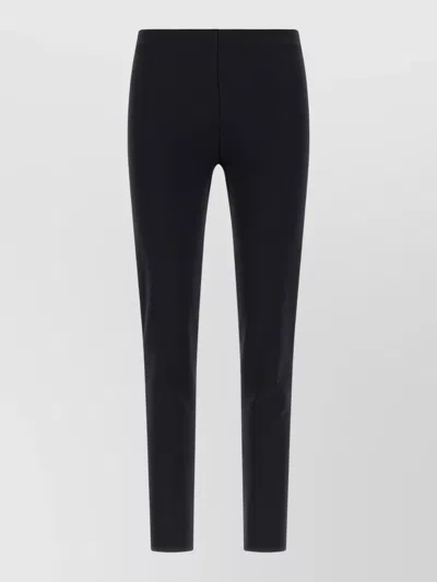 The Row Woolworth Seamless Slim Fit Tailored Trousers In Black