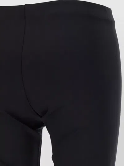 The Row Woolworth Seamless Slim Fit Tailored Trousers In Black