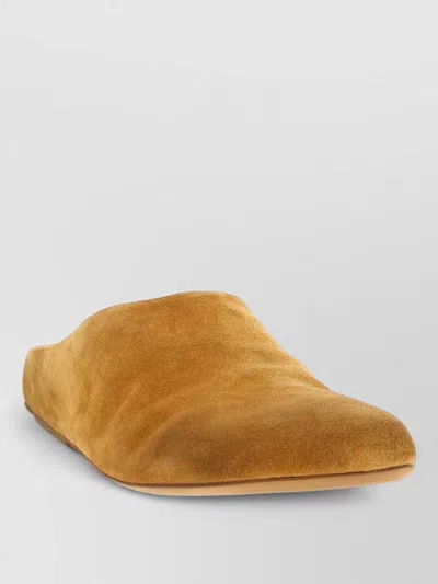 Marsèll Passo Flat Sole Square Toe Sandals In Brown