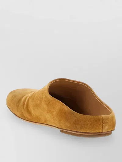 Marsèll Passo Flat Sole Square Toe Sandals In Brown