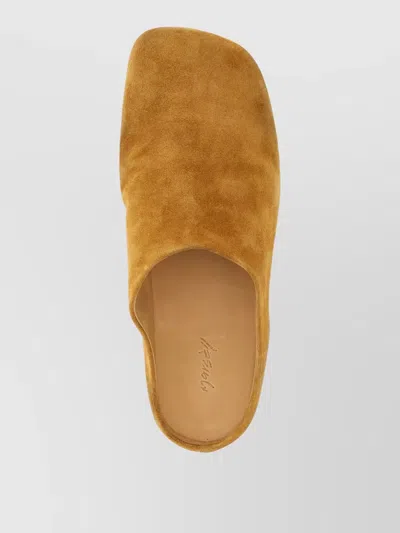 Marsèll Passo Flat Sole Square Toe Sandals In Brown