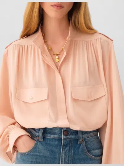 Chloé Classy Necklace Gold Tone Pearl Accents In Gold