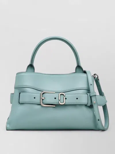 Marc Jacobs Small Leather Satchel Handbag Detachable Strap In Blue