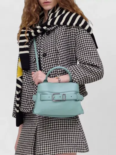 Marc Jacobs Small Leather Satchel Handbag Detachable Strap In Blue