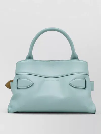 Marc Jacobs Small Leather Satchel Handbag Detachable Strap In Blue