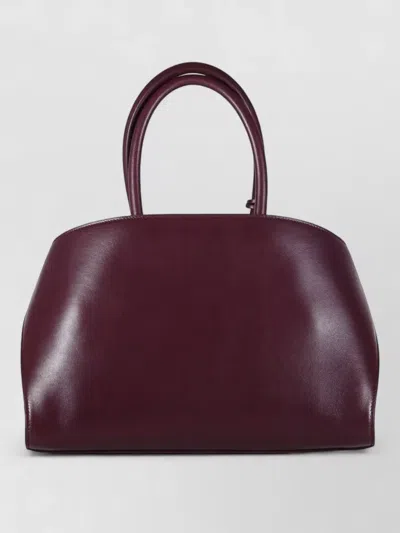 Ferragamo Soft Crossbody Bag Detachable Strap Handles In Burgundy