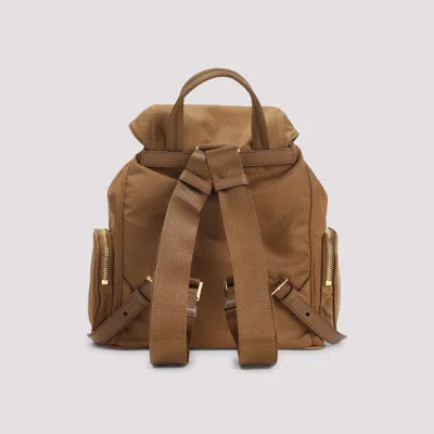 Prada Brown Re-nylon Backpack In Brown