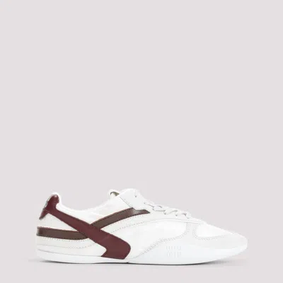 Miu Miu Gymnasium Sneakers In White
