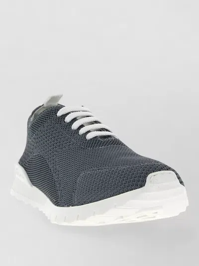 Kiton Fits Mesh Sneakers Pull Tab Rubber Sole In Multi