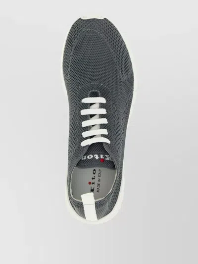 Kiton Fits Mesh Sneakers Pull Tab Rubber Sole In Multi