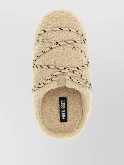 Moon Boot Mb Teddy Slipper Slipper-mule In Beige Shearling