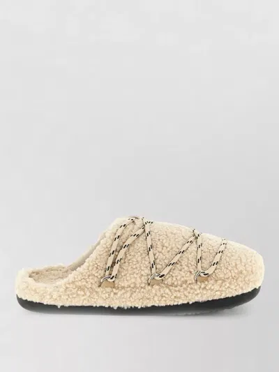 Moon Boot Mb Teddy Slipper Slipper-mule In Beige Shearling