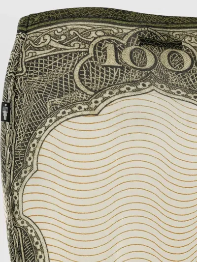 Jean Paul Gaultier Reedition Cartouche High Waist Long Skirt In Green